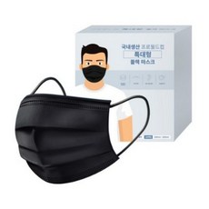 프로월드컵 특대형 마스크, 100개입, 1개, 블랙