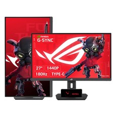 ASUS ROG Strix XG27ACS 68Cm(27) FastIPS 평면 QHD 180Hz HDR400 게이밍모니터 Type-c