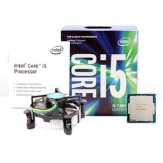 (INTEL 코어7세대 i5-7400 병행수입 박스 (카비레이크/3.0GHz/6MB/쿨러포함) 쿨러포함/세대/카비레이크/코어/박스/병행수입, 단일 모델명/품번