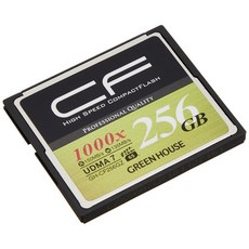 그린 하우스 CF 카드 UDMA7 대응 하이 스피드 컴팩트 플래시 3 년 보증 GH-CF256GZ, 1개