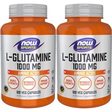 나우푸드 스포츠 더블 스트렝스 엘 글루타민 1000mg 베지캡슐, 120정, 2개, 120정