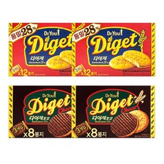 오리온 다이제 통밀 468g / 초코 비스켓 416g 각각 2박스씩 총 4박스