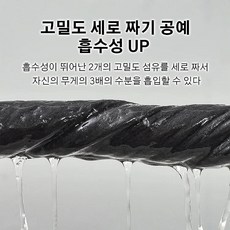 유리행주 섬섬유 흡수행주 털빠짐 행주 마법의 행주, 블랙 행주, 30x40cm