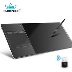 휴이온 GC710 그래픽 드로잉 무선 타블렛, 블랙 무선 태블릿, G710