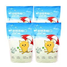 순결한깨양 TV동물농장 크랙두부모래 7L*4팩(2.8kg*4팩) 바다향 1박스 고양이 모래