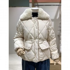 [플라스틱아일랜드]밍크카라 배색 숏패딩 점퍼 PP7XD503(2549066) 백화점