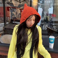 케이앤제이파트너스 방한모자 털모자 컬러풀니트모자 니트모자 니트캡 남녀공용귀달이 모자