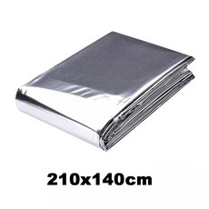 야외 다목적 반사 필름 실버 담요 플랜테이션 텐트 룸 정원 폴리에스테르 130cm X 210cm 140cm, 140cmx210cm, 1개