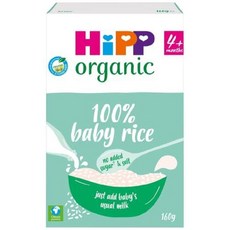 HiPP 베이비 라이스 이유식 4+Months 160g (4팩), 4개