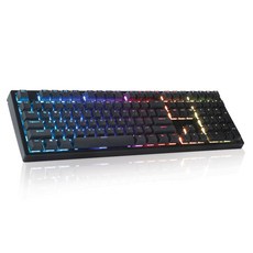 Cox (N도착보장) COX 콕스 엠프리스 PBT RGB 게이밍 무접점 키보드 (블랙 35g)