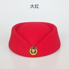 승무원 여성 모자 열차승무원 공연 차를 움직이다 레드 고속철도 철도 예의 학교 학생