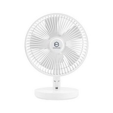 모노큐브 휴대 탁상 캠핑용 21cm 무선 선풍기 + 파우치, 화이트, TS-8DF45