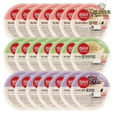 CJ햇반모음(잡곡밥7입+발아현미밥7입+흑미밥7입)210g