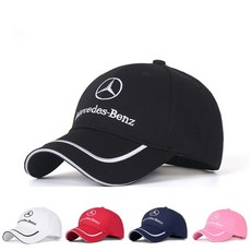 야외 스포츠 모자 자수 야구 메르세데스 벤츠 호환 B C E S 클래스 A GLC GLK 남녀공용 여름, [03] Mercedes benz 호환 pink, 1개