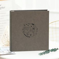 포켓식앨범 복고 가죽 대용량 5inch기념 액자 가정 페이지삽입식 졸업 아이디어 제본 가로세로 버전, T06-(5inch그레이 .720장)나의 회상, C01-720장 5inch사진