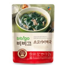 비비고 소고기 미역국, 500g, 14개
