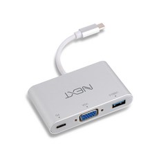 넥스트 USB Type C to VGA USB 3.0 PD 변환 아답터 NEXT 412TCV