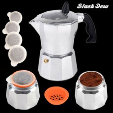블랙듀 2in1 모카포트 분쇄커피 + 파드커피, 브라켓+모카포트, 1개