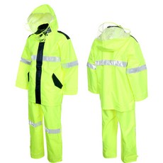 [다모아안전]도롱이 안전우의 상하의 경찰코트 작업복 산업안전현장 AJ-8001