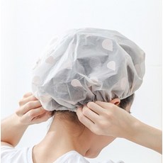 방수 헤어캡 염색용 사우나용 샤워 비닐 모자 밴드, 1개