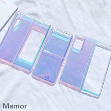 삼성 갤럭시 Z폴드2 Z플립 5G F916 F700 폴더블폰 슬림 투명 홀로그램 실리콘 예쁜 인스타 감성 디자인 인싸 핸드폰 케이스