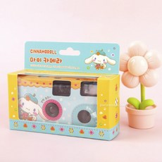 산리오 마이카메라 5개캐릭터 필름 일회용카메라 플래시내장 코닥필름17장포함, 1개, 시나모롤