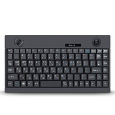 ZIO RMK380mini 무선 미니 트랙볼 키보드, 혼합색상, 텐키리스