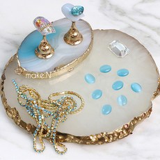 메이크엔 아로하 원석 수정볼 (5개입), 1개, 아쿠아