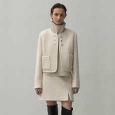 [나인(Atelier Nain)](_)[시즌오프](택가:189 000원)울 셋업 크롭 자켓(JK-2987)