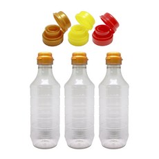 [간장용기] 500ml sm 협구 원터치캡 56개입, 금색