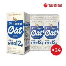 오리온 오그래놀라 오트 드링크 플레인(190ml) x 24팩, 190ml, 24개