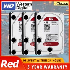 데스크탑 하드디스크 웨스턴 디지털 WD 레드 NAS 드라이브 내장 5400RPM SATA 6 Gbs 64MB 캐시 4TB 2TB 3TB 6TB 3.5 인치, 없음, 3) 2TB - nas하드디스크