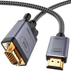 코드웨이 HDMI to VGA RGB 케이블, 1개, 1.8m 1개, 1.8m