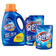 유한 유한젠 산소계 표백제 액체형 용기 1.4L+500g 기획+유한젠 200g 증정용, 1개