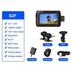 룸미러형 블랙박스 룸미러 스마트 룸밀러 차량용 자동차 카메라 차량 오토바이 dvr 대시 캠 s2f 1080p+1080p 3.03939 LCD 방수 프론트 앰프 후면보기 듀얼, 32g