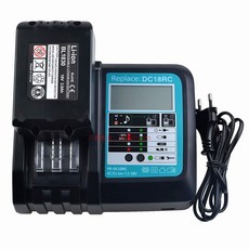 DC18RF 마키다 Makita 18v 리튬 배터리 충전기 스마트 고속, DC18RC 충전기 3A- 영국식 플러그개