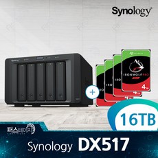 시놀로지 DX517 16TB (4TB x 4) 씨게이트 Ironwolf Pro 5년 보증