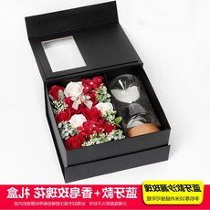 제라늄몰! LD 독창적 진열 장식품 모래시계 스톱워치 반침등 개성 각인 블루투스 뮤직박스 발광함, 블루투스 타입 _비누 로즈 선물
