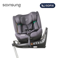 순성 우노 올인원 아이사이즈 회전형 카시트 ISOFIX, 차콜