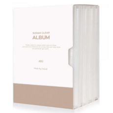 문구백서 소담 클리어앨범 4x6 4권세트 + 케이스, 480매