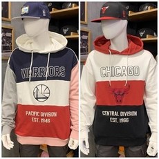 NBA NC10 GSW 컬러블록 후드티셔츠 N191TH110P
