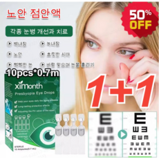  1+1 스위스 노안 안약 눈피로안약 일본 눈 안약 안구건조증 점안액 시력 회복/안구 질환 치료 