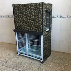 대형 새장 커버 커버텐트 앵무새 카나리 집 보온 날림장 방한 덮개 케이지, 1개, 32. 위장 80x55x140cm