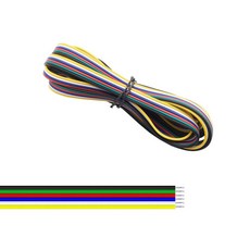 WS2812B WS2811 용 2Pin3Pin4Pin5Pin6Pin 22AWG Led 와이어 케이블 5050 2835 5730 LED 스트립 라이트 1m5m10m20m50m100m, [02] 5m, [05] 6Pin Led Wire