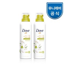 도브 샤워무스 코코넛오일 200ml 1+1, 단품없음