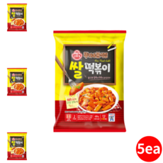 맛있는 쌀떡볶이 2인분 426g 5개 떡복이 떡뽁이 떡뽂이 떡뽀끼 떡볶기 아이들간식 쌀 떡볶이 안주 비상식량 홈파티 대용량 대량 즉석떡볶이 밀키트떡볶이 어린이떡볶이 아이들떡볶이, 5개(10인분)