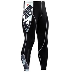 남성용 긴 보온 속옷 압축 의류 피트니스 셔츠 러닝 트레이닝 팬츠, [01] S, [17] running leggings 6