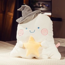 하다맘 큐트 꼬마 유령 엽기적 허그 쿠션 장신구 여 피규어인형 할로윈데이 선물 봉제인형, 허그 쿠션 40cm, 허그 오각 허그 쿠션 타입