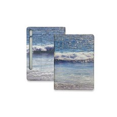 온세스튜디오 갤럭시탭 케이스 가죽 바다 모네 디자인 s7 s8 튼튼한 북커버