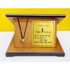 24k 순금 홀인원 이글 싱글 목걸이 기념패 7.5g(2) 11.25g(3)